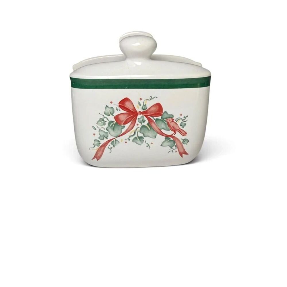 Vintage Corelle Coordinates Callaway Holiday Ceramic Napkin Holder Jay Import Co